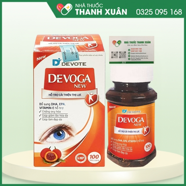 Devoga New - Bổ sung DHA, EPA, Vitamin E